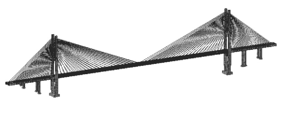 大跨度斜拉桥的建模与模态分析,简支钢桁架梁桥求横向分布系数