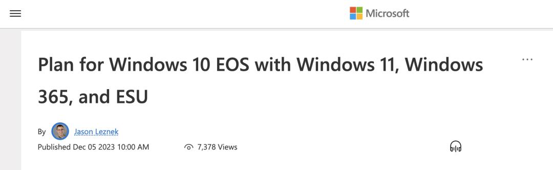 Win10距离退休不足2年，微软预警：要么买新设备升级到Win11，要么付费可以多用三年老系统