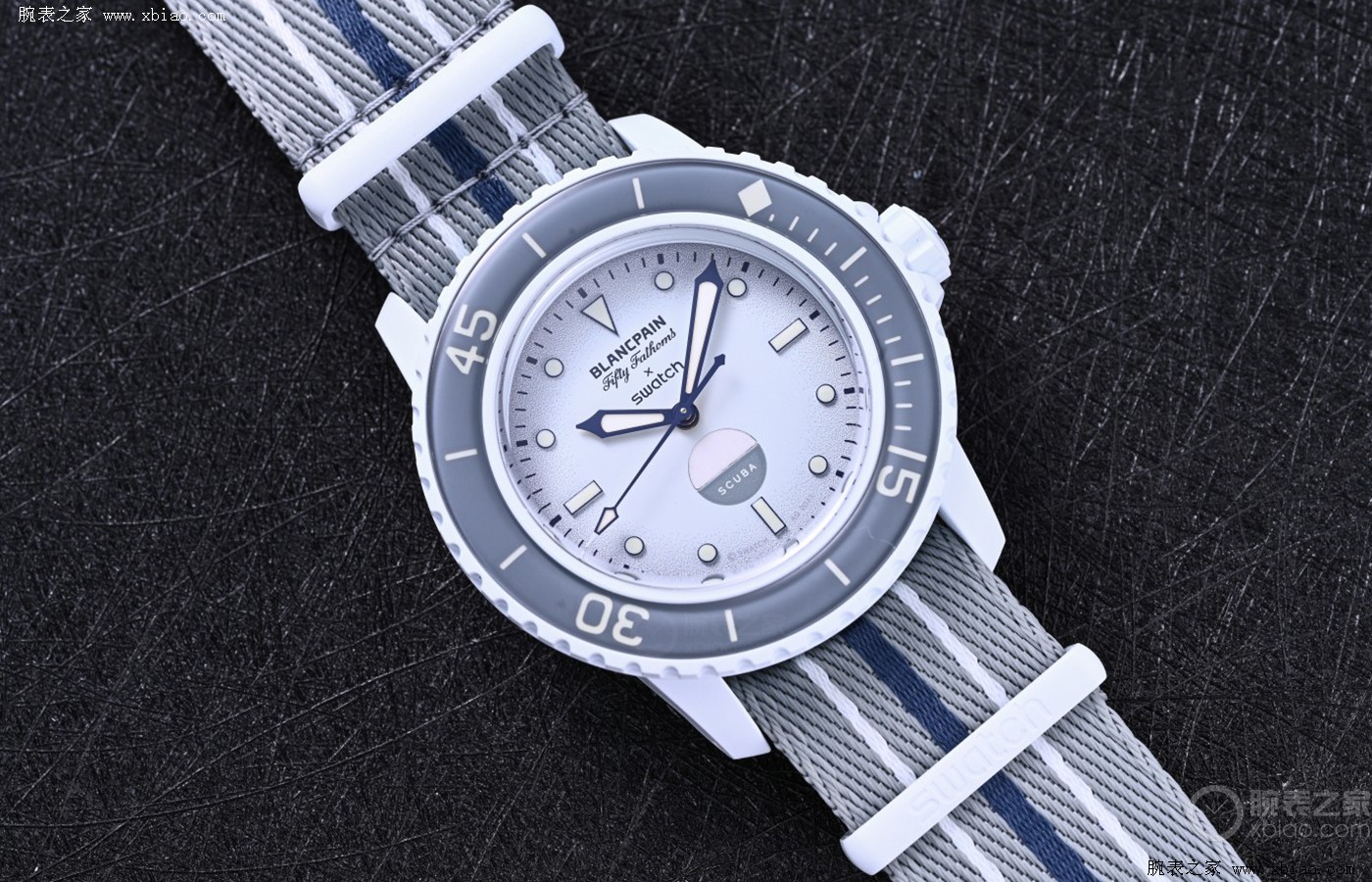 宝珀斯沃琪联名scuba五十噚腕表,宝珀斯沃琪五十噚手表走时测试