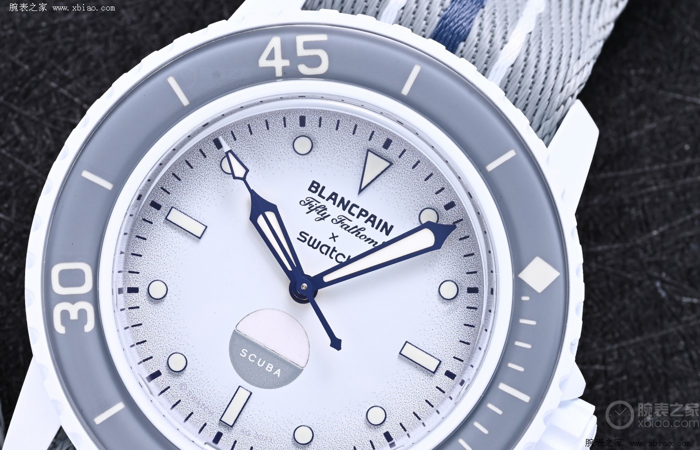 宝珀斯沃琪联名scuba五十噚腕表,宝珀斯沃琪五十噚手表走时测试