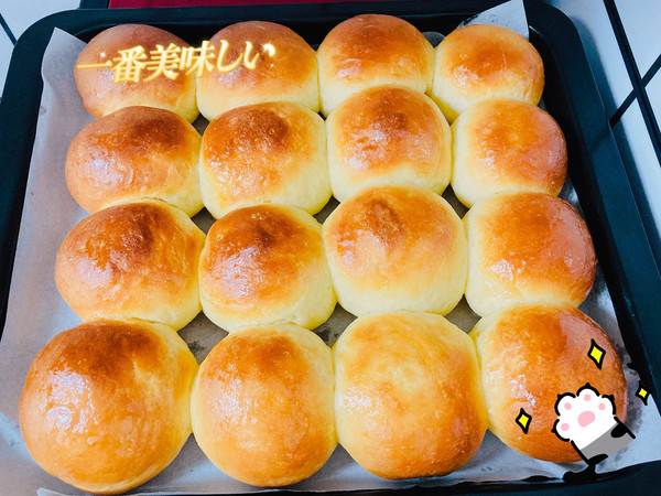 牛奶蜂蜜小面包的做法,厨师机蜂蜜小面包