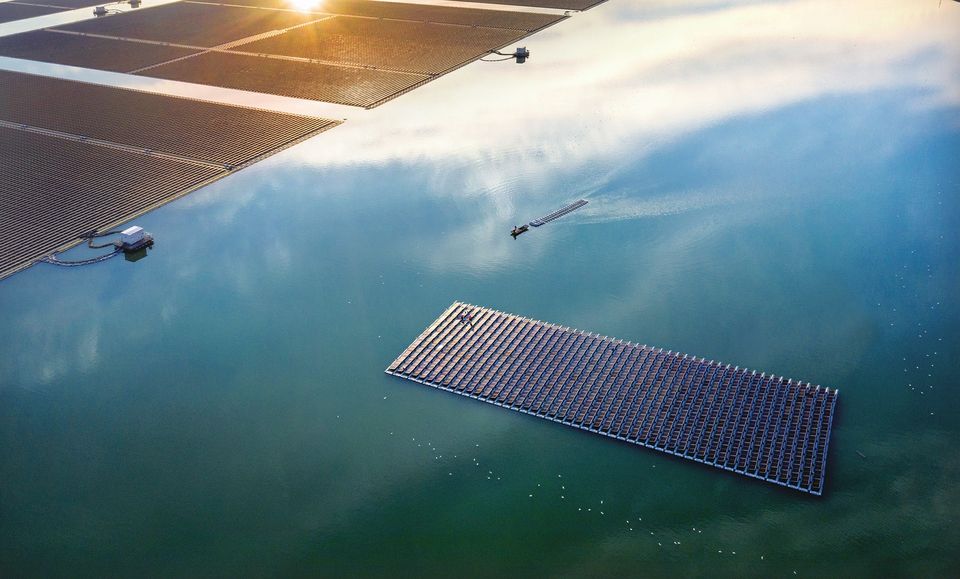 华能孟家湾50000千瓦光伏发电,德州水面漂浮式光伏电站