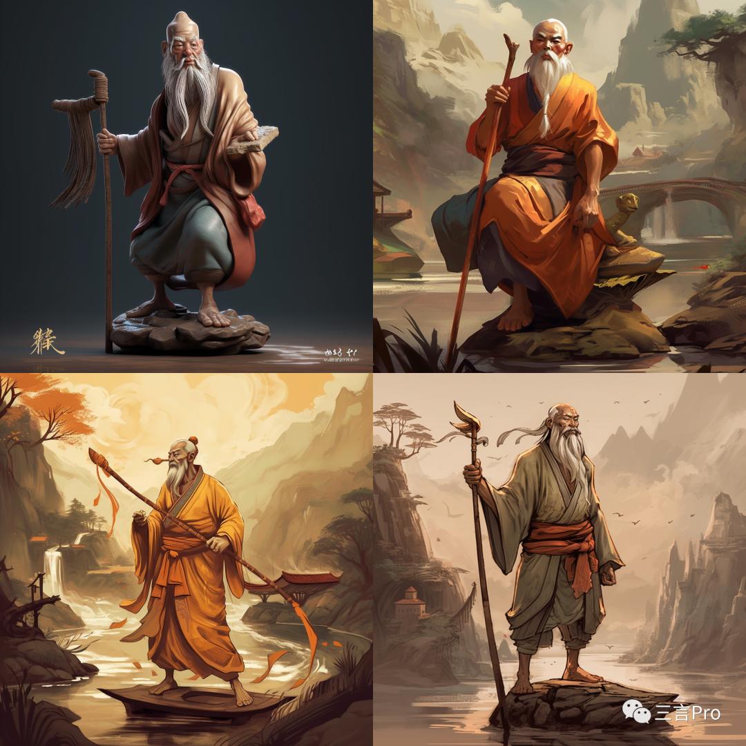 效果惊人！我们用Midjourney生成了四大名著里的23个经典人物画像