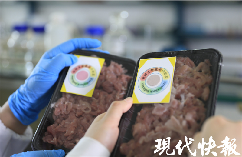 食物是否变质看标签颜色,大学生发明食品监测“膜法”