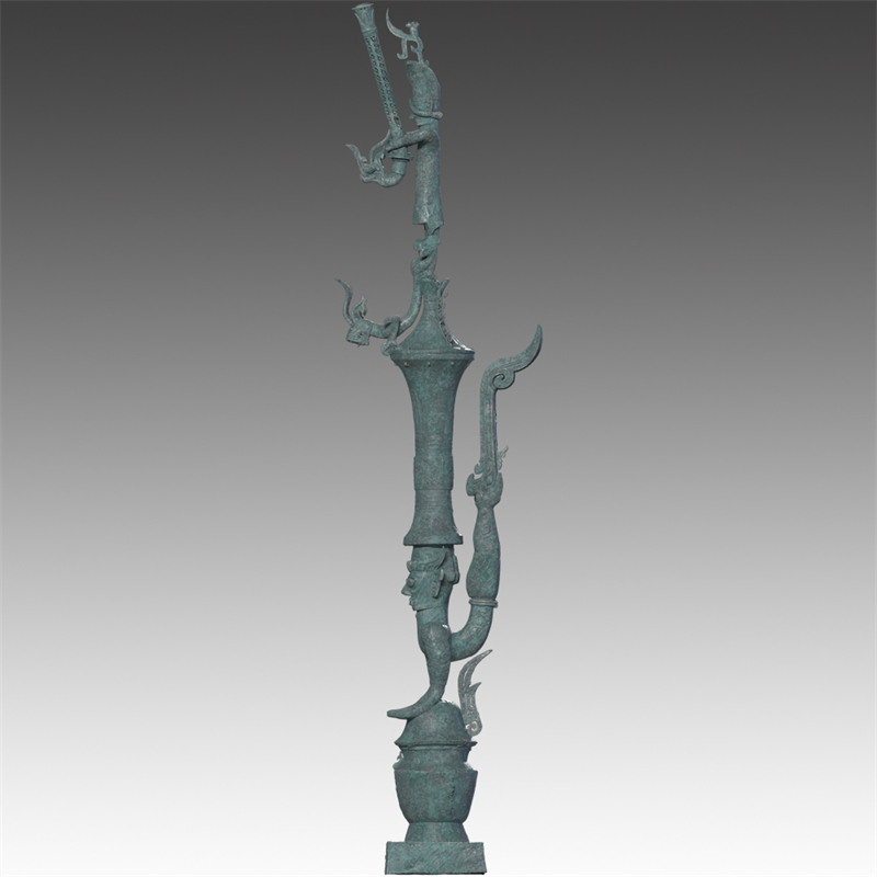 三星堆青铜纵目像简介,三星堆青铜大立人像具体出土位置