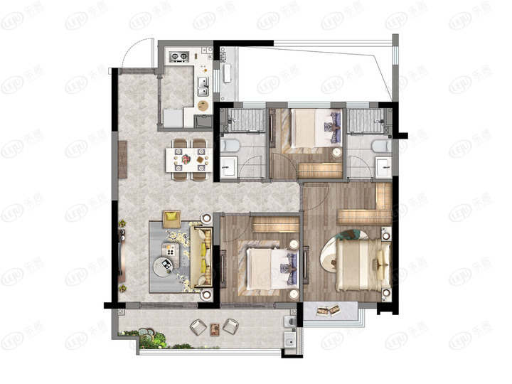 福州联发臻榕府,福州联发臻榕府126样板房